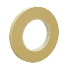 3M™ High Performance Masking Tape 2693, Tan, 12 mm x 55 m, 7.9 mil,
Plastic Core, 72 Roll/Case