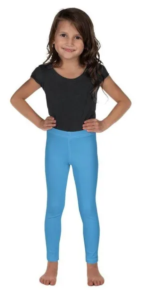 Azure Blue Kid's Leggings