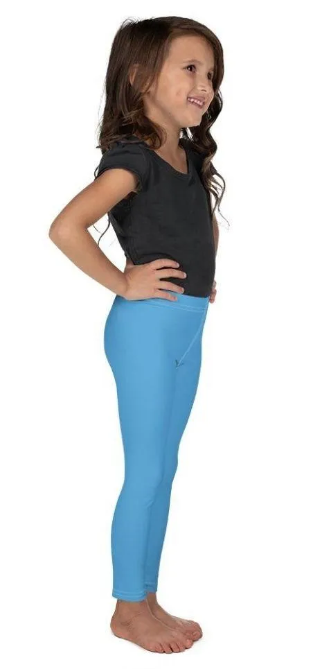 Azure Blue Kid's Leggings