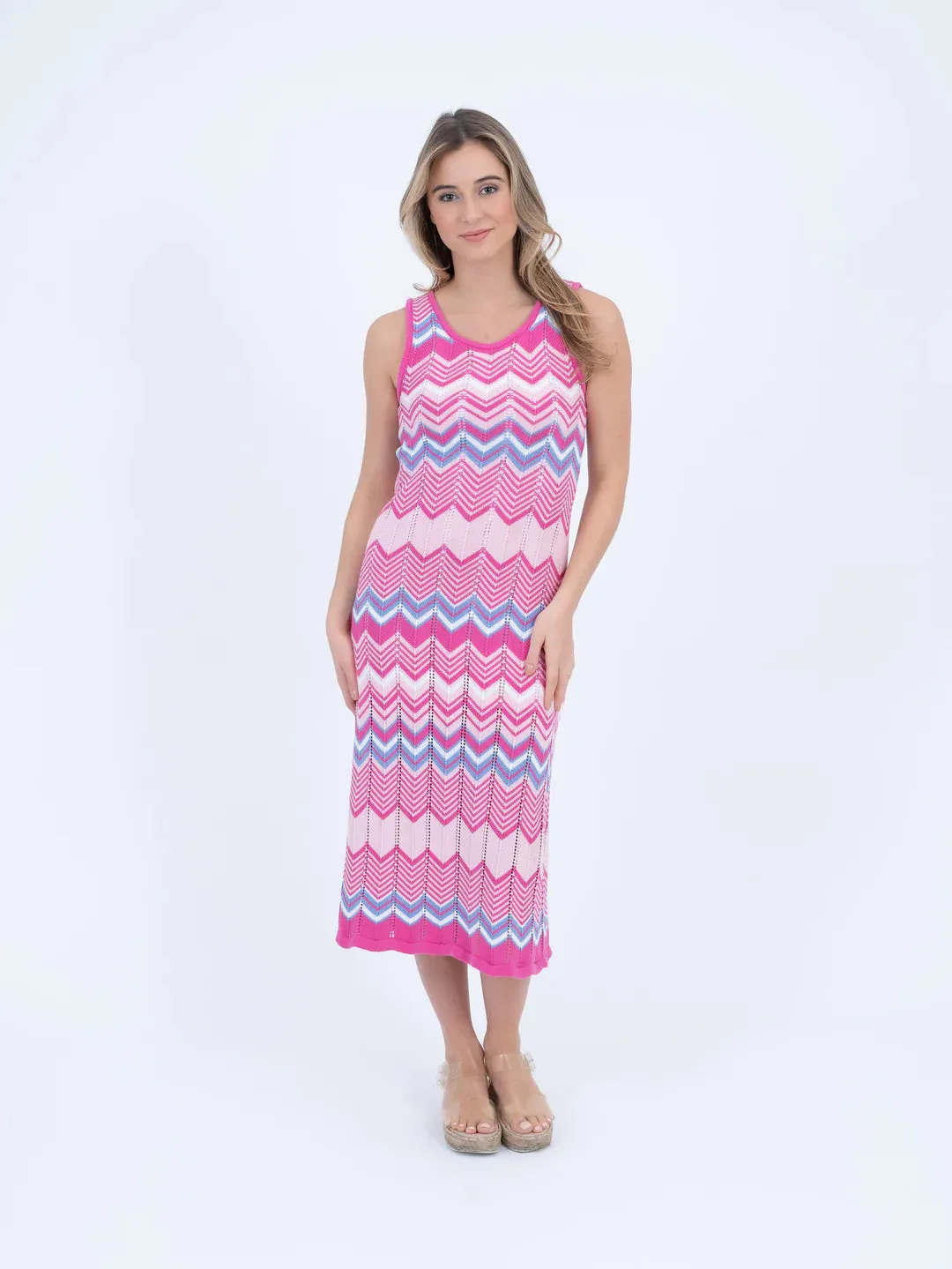 Burgess Daphne Sweater Dress - Dragonfruit Combo