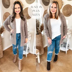 Cozy and Confident Popcorn Knit Sweater in Taupe