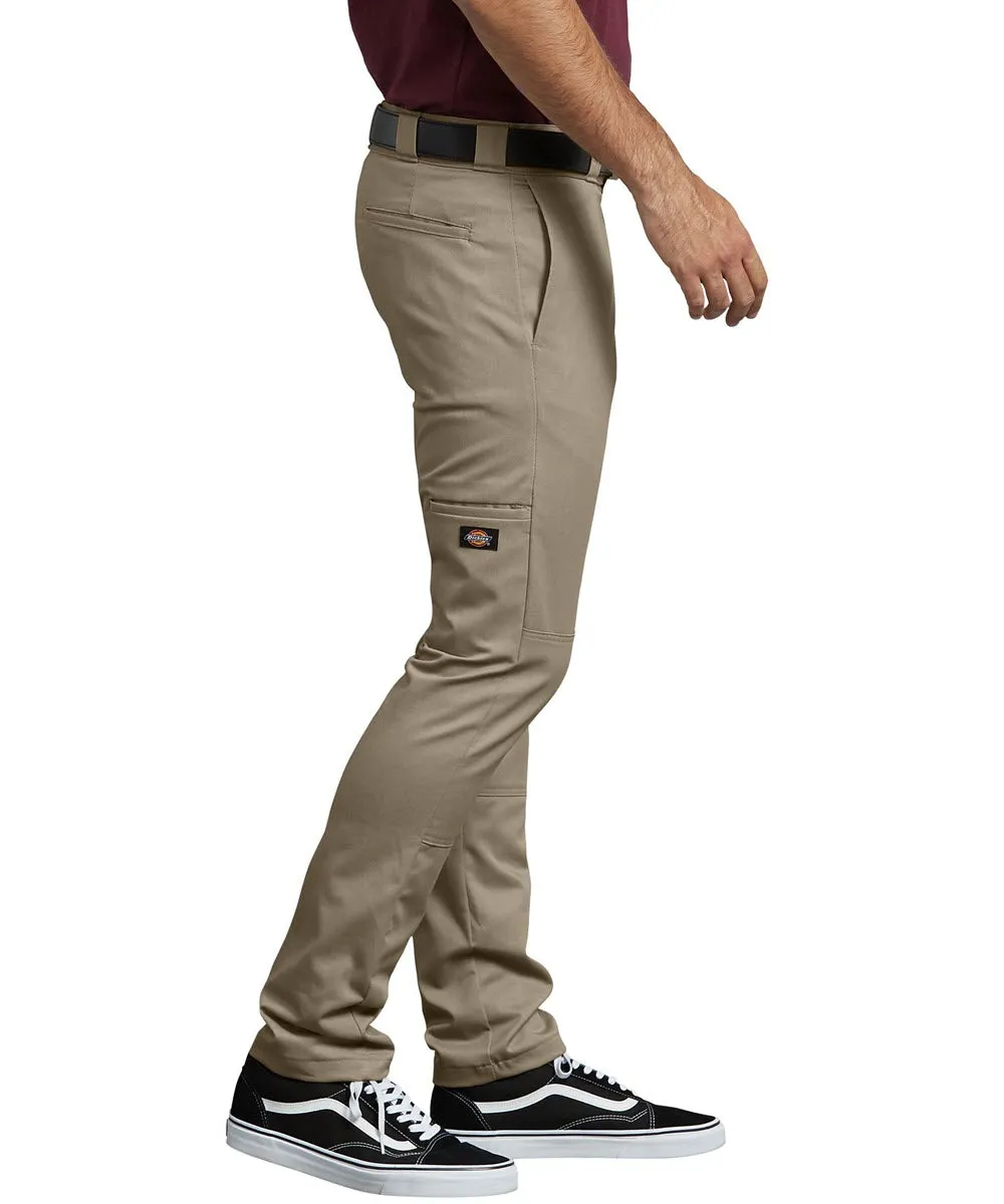 Dickies FLEX Skinny Straight Fit Double Knee Work Pants - Desert Sand