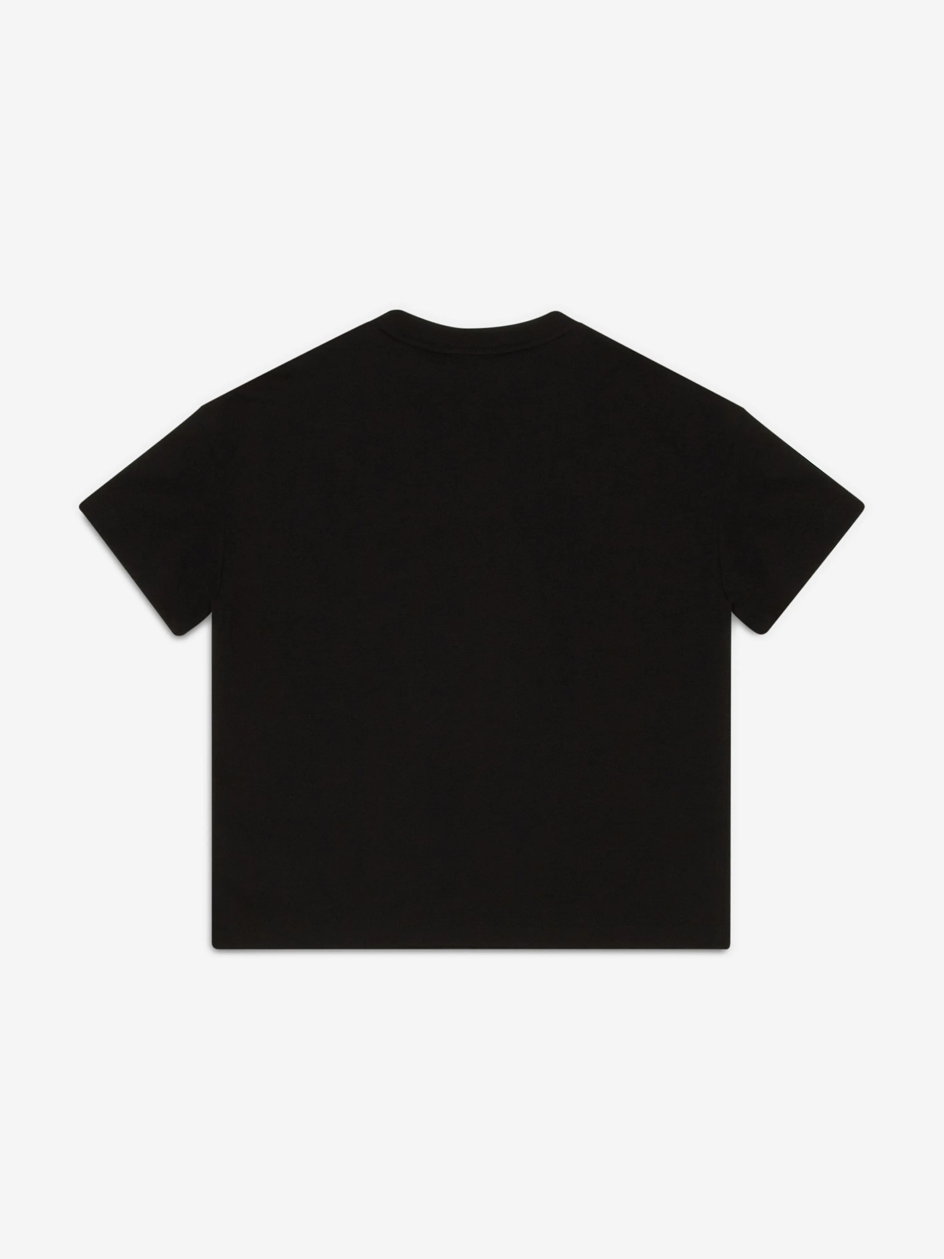 EA7 Emporio Armani Boys Gold Logo T-Shirt in Black