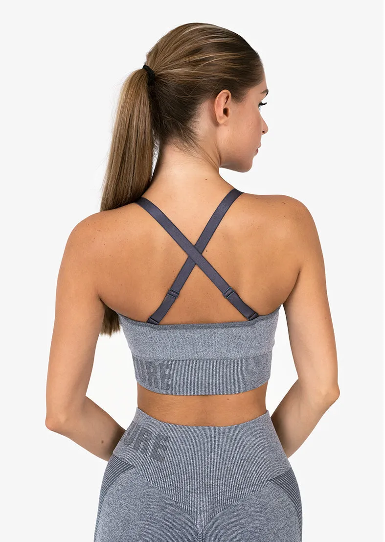 Elevate Seamless Bra Graphite Marl