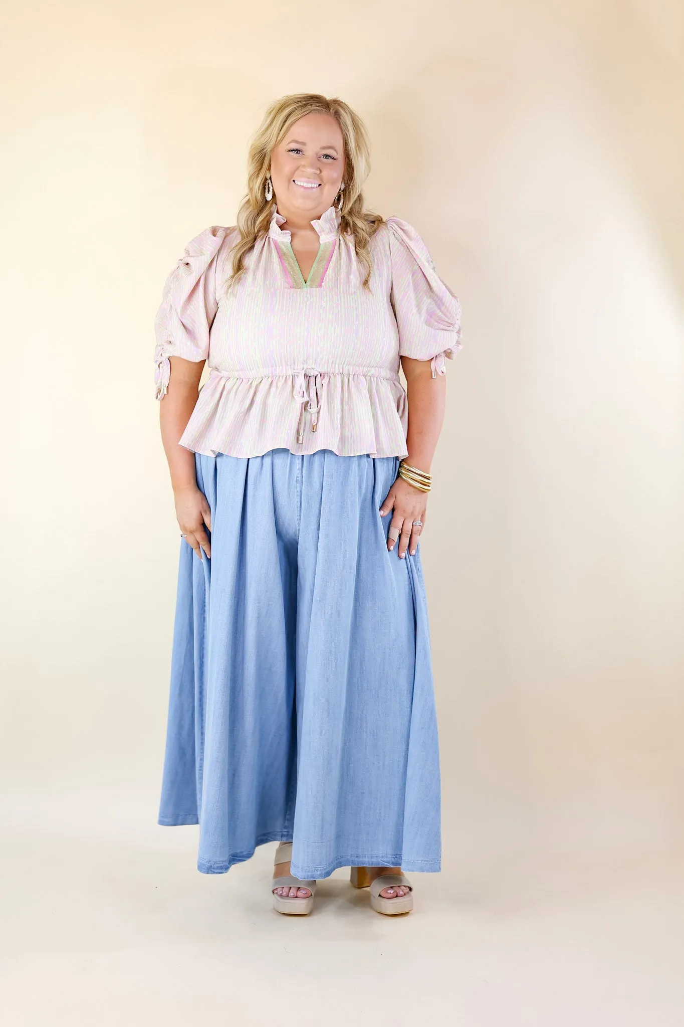 Emily McCarthy | Palazzo Pant in Denim