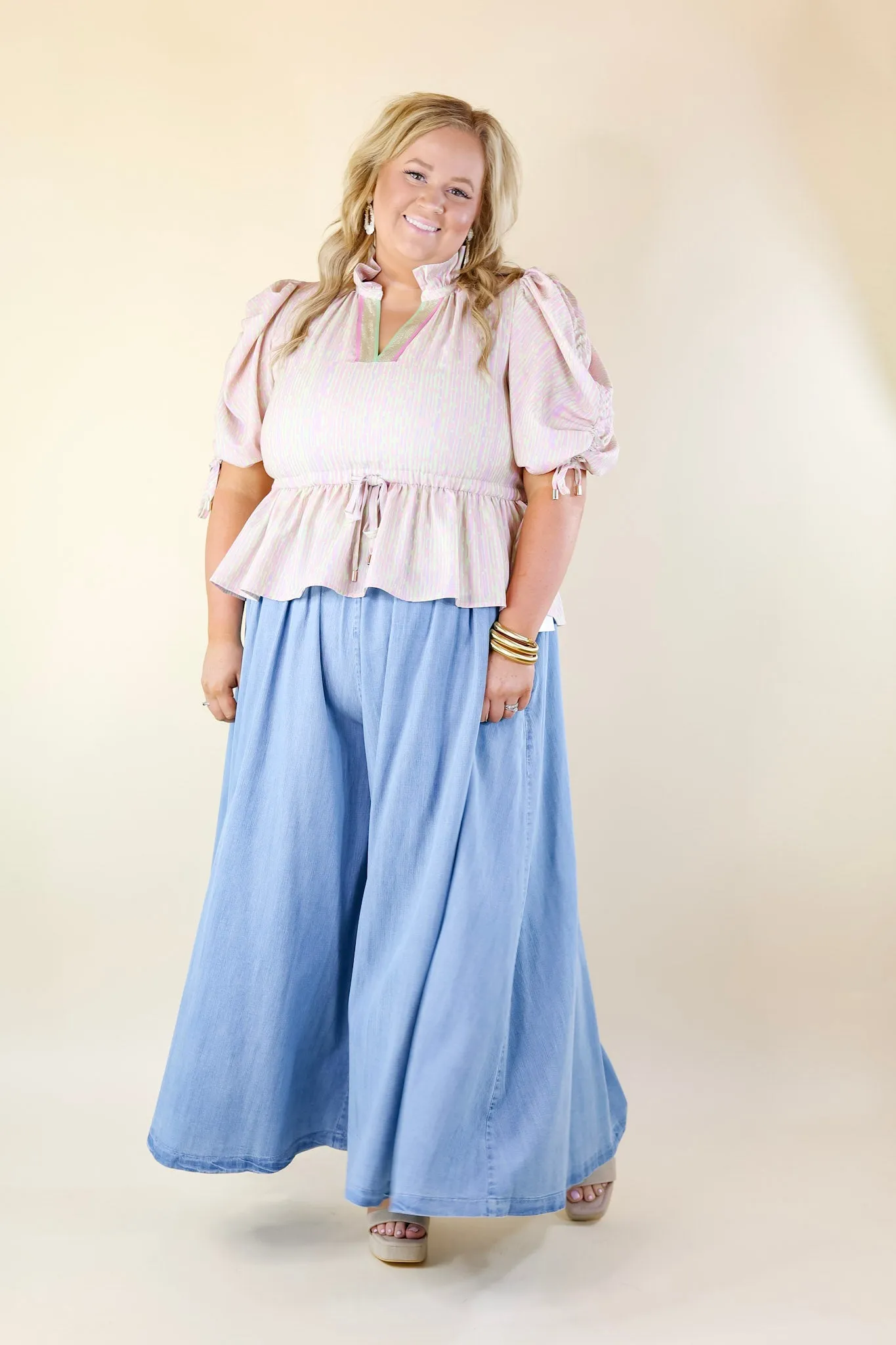 Emily McCarthy | Palazzo Pant in Denim