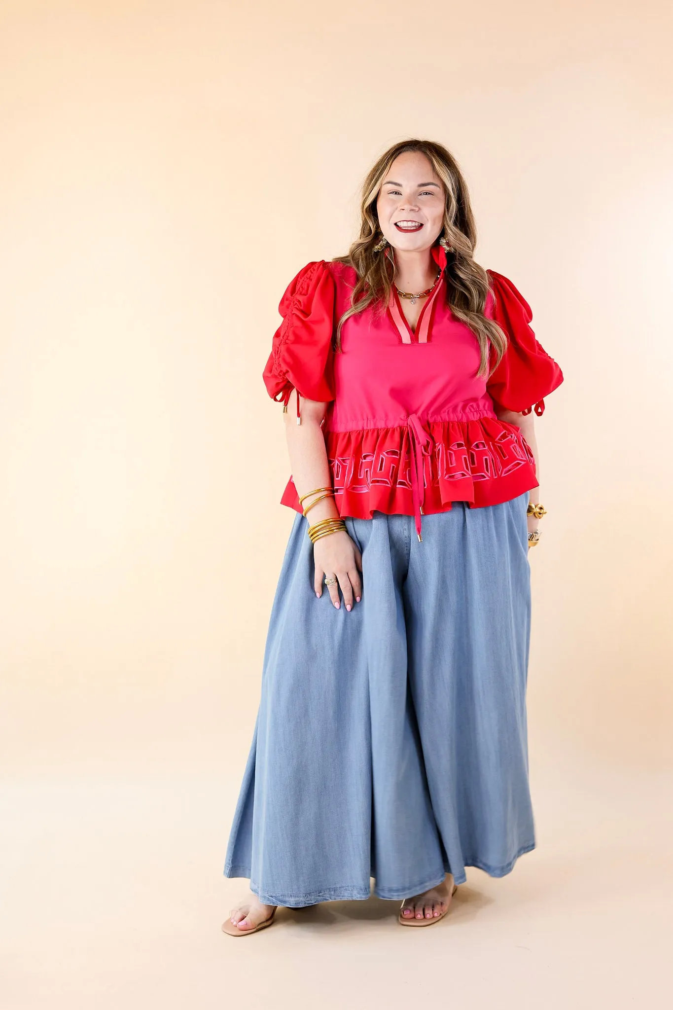 Emily McCarthy | Palazzo Pant in Denim