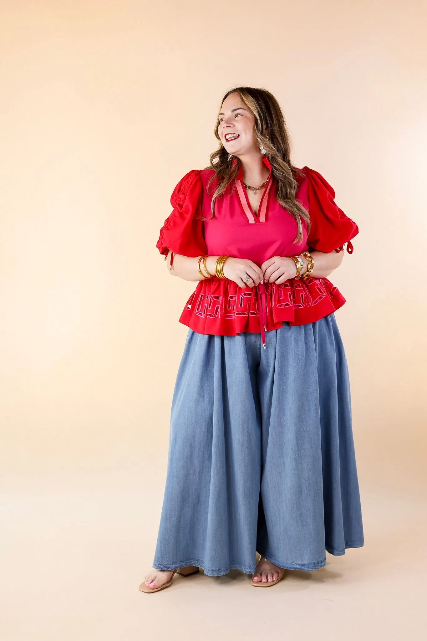 Emily McCarthy | Palazzo Pant in Denim