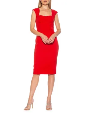 Harper Alexia Admor Midi Sheath Dress, Red