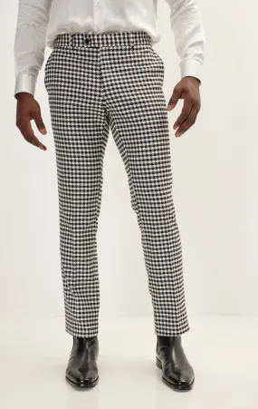 Houndstooth Dress Pants - Black White