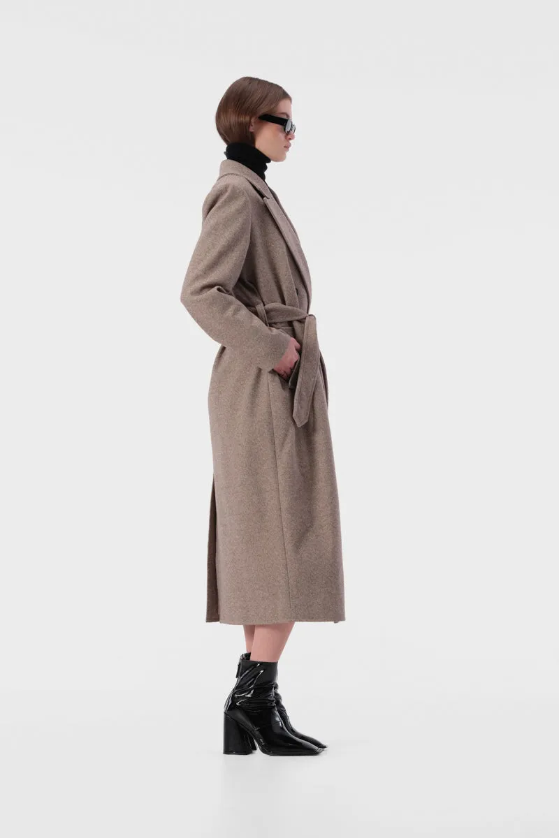 Hugo Coat Cocoa Twill