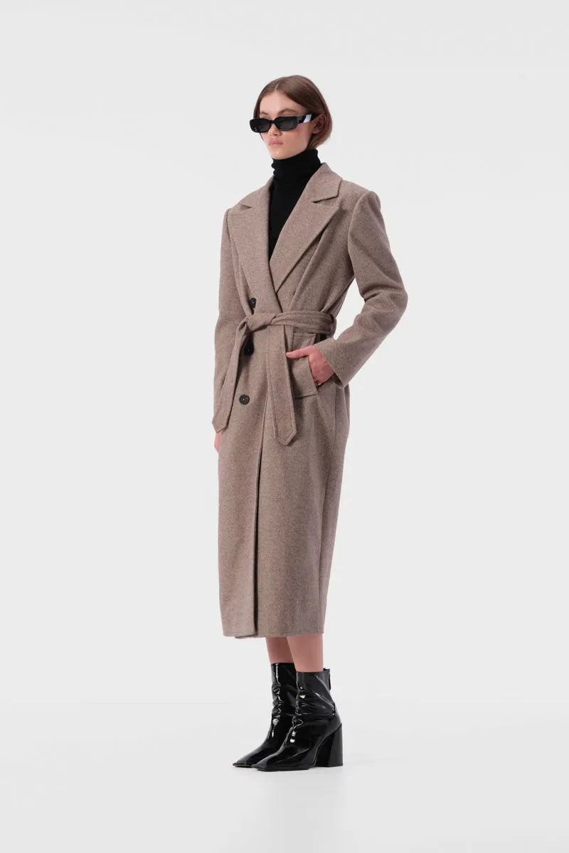 Hugo Coat Cocoa Twill