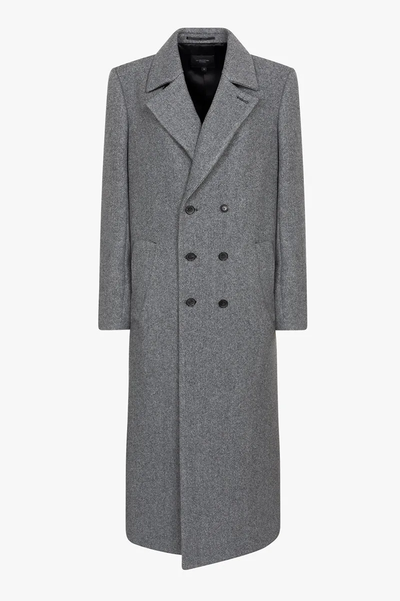 Laurence coat | Grey melange - Recycled wool blend