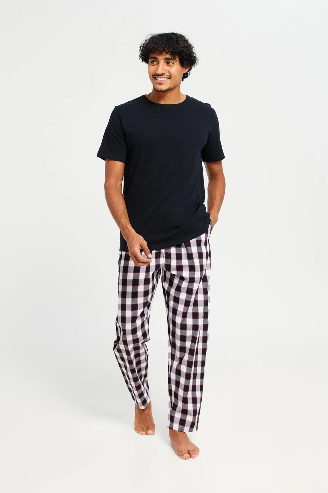 Men Multicolour Checkered Pyjama Bottom