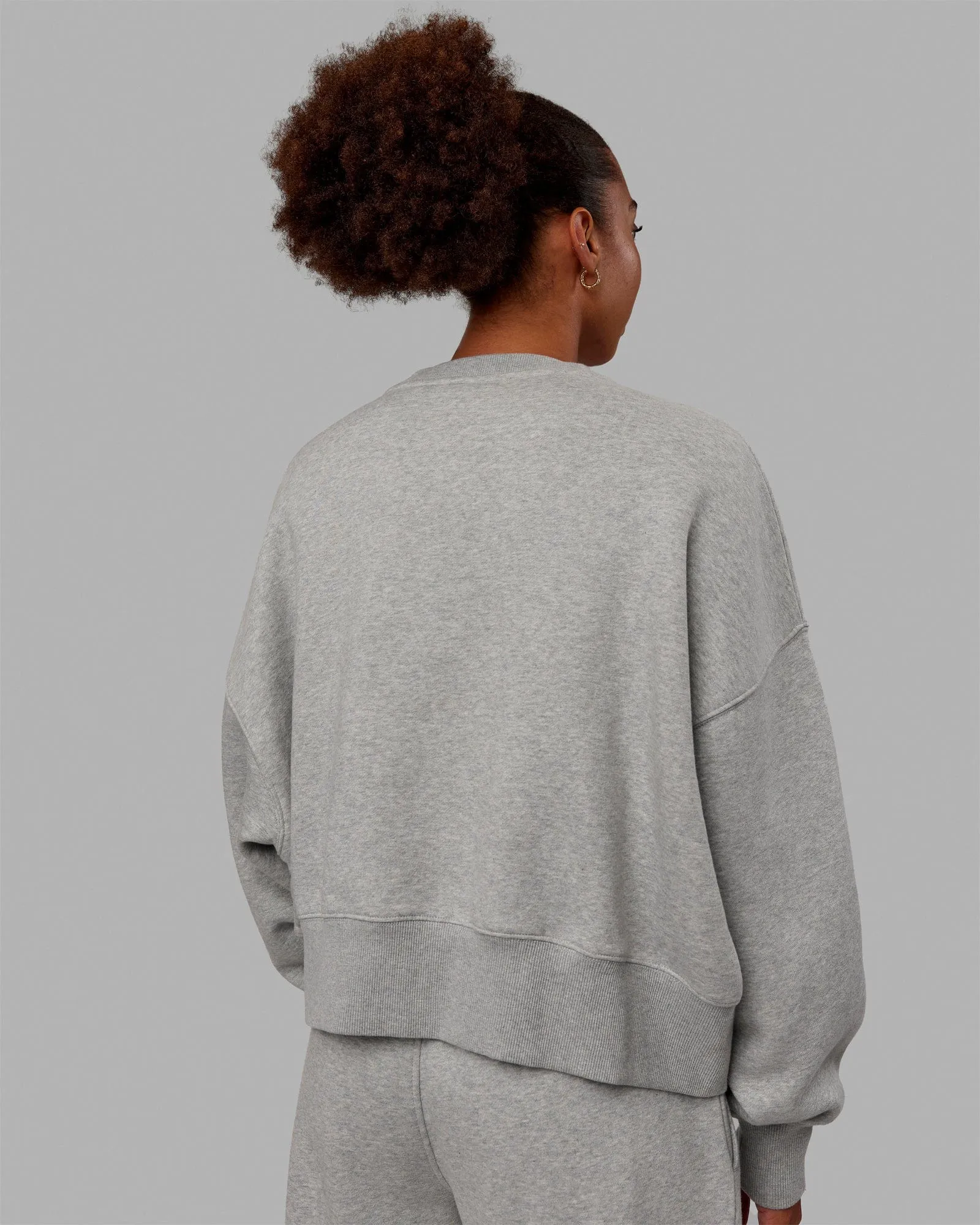 MVP Oversized Sweater - Light Grey Marl