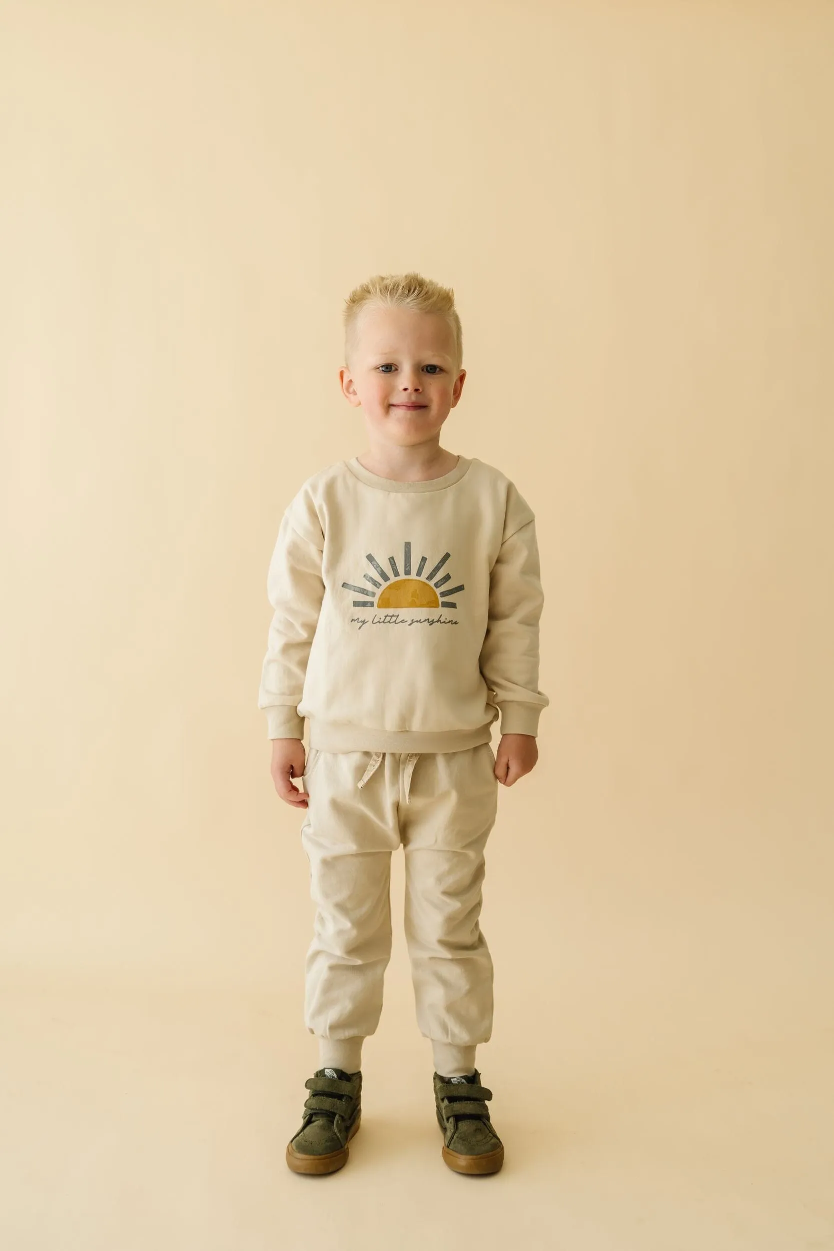 Organic Fleece Jogger Pants | Oat