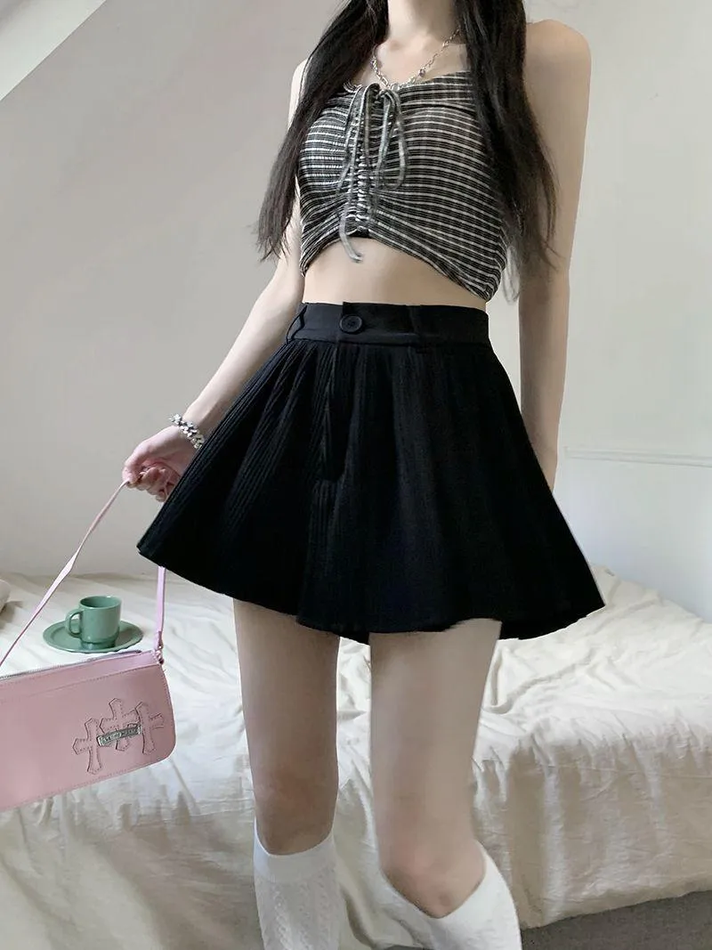 Pleated Mini Skort