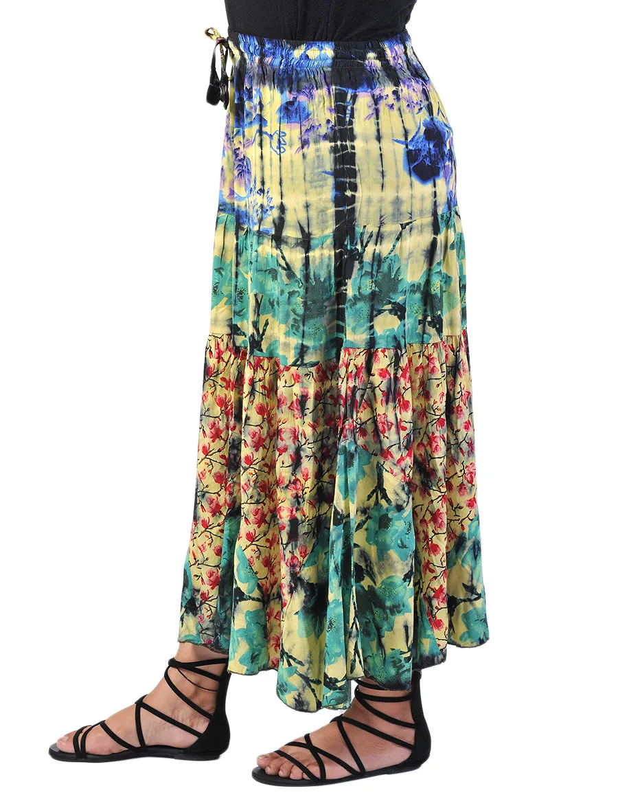 Rayon Printed Long Skirt