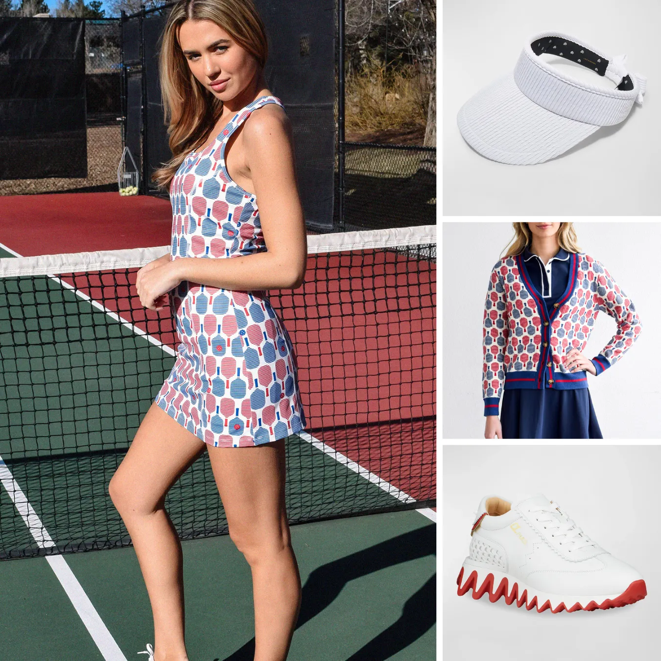 Scoop Neck Tank Dress - Pickleball Racquets