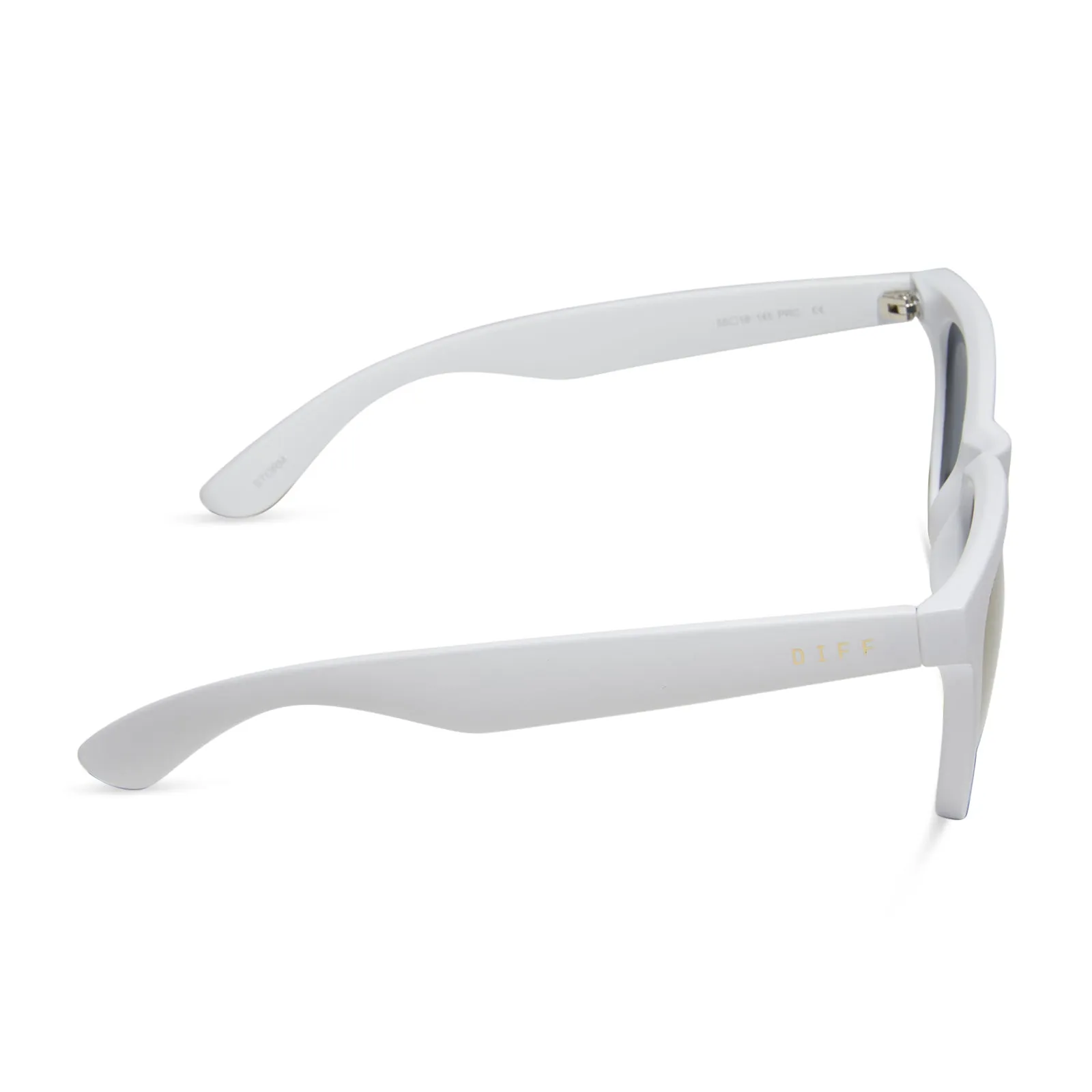 STORM - MATTE WHITE   PURPLE MIRROR   POLARIZED SUNGLASSES