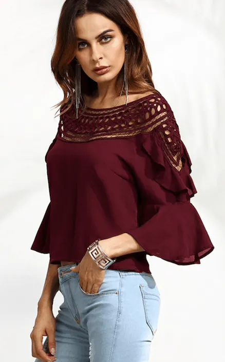 THE CALLIE CUT-OUT BLOUSE