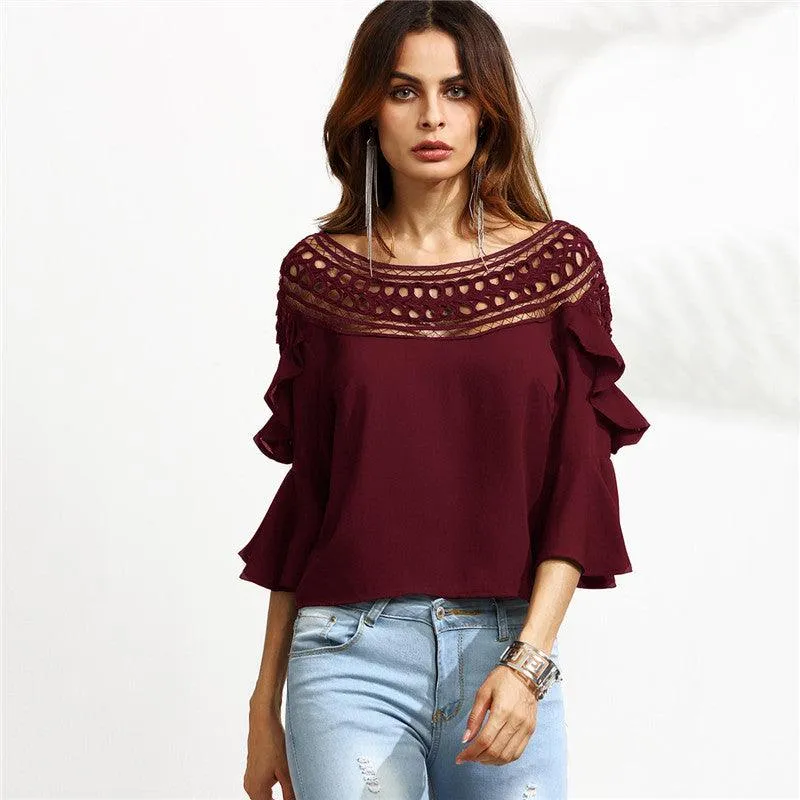 THE CALLIE CUT-OUT BLOUSE