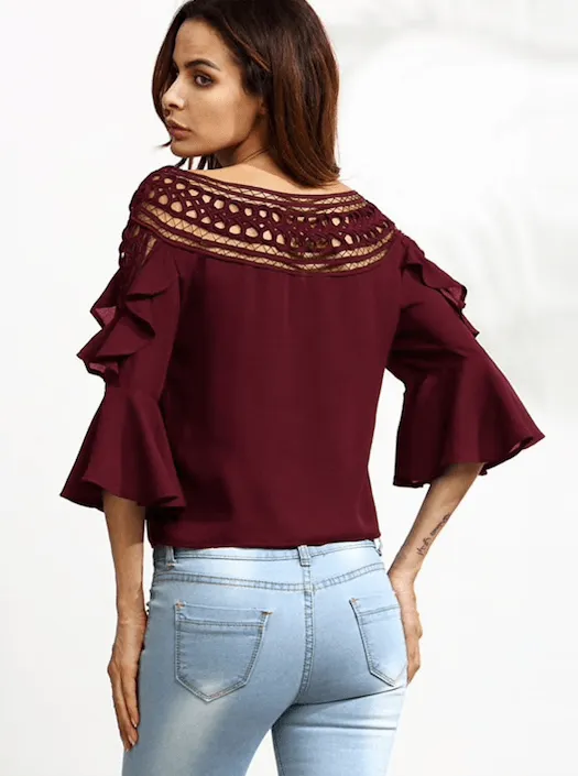 THE CALLIE CUT-OUT BLOUSE