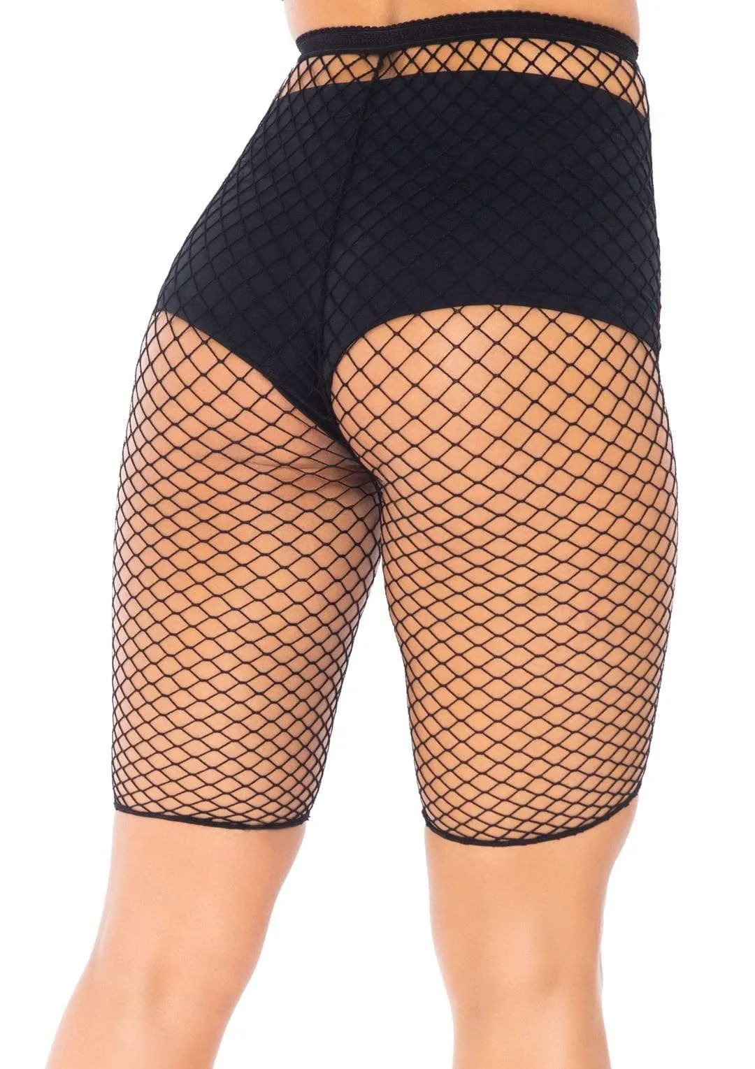 Trouble Maker Fishnet Biker Shorts