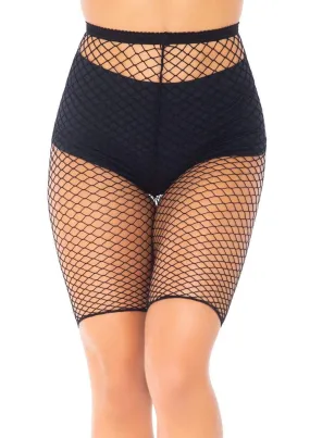 Trouble Maker Fishnet Biker Shorts