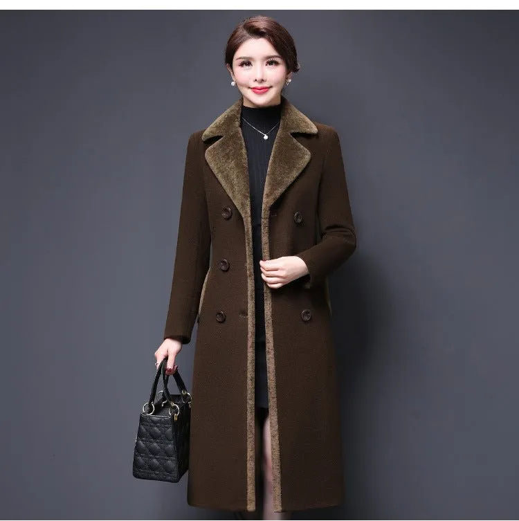 Women's Classic Woolen Coat – Cozy, Chic, and Perfect for Cold Winter Days