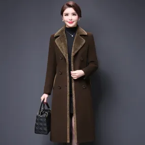 Women's Classic Woolen Coat – Cozy, Chic, and Perfect for Cold Winter Days