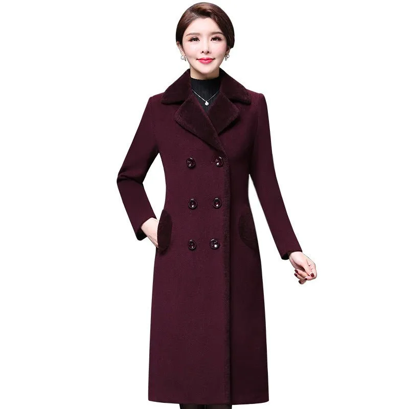 Women's Classic Woolen Coat – Cozy, Chic, and Perfect for Cold Winter Days